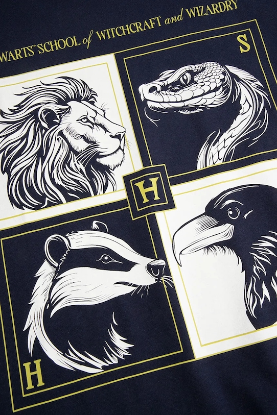 Coccodrillo t-shirt bawełniany dziecięcy granatowy ZC5143202LBW