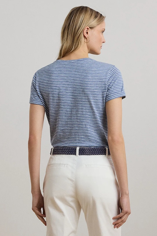 Lauren Ralph Lauren t-shirt bawełniany 200971023 niebieski AW25