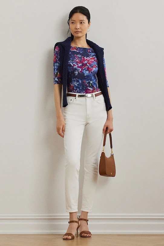 Lauren Ralph Lauren tricou bleumarin 200971065