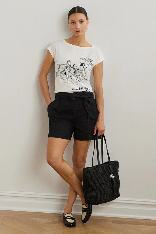Odzież Lauren Ralph Lauren t-shirt 200971072 biały