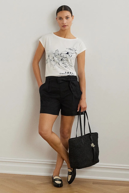 Ρούχα Μπλουζάκι Lauren Ralph Lauren 200971072 λευκό
