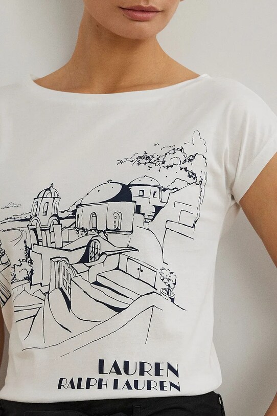 Lauren Ralph Lauren t-shirt biały 200971072