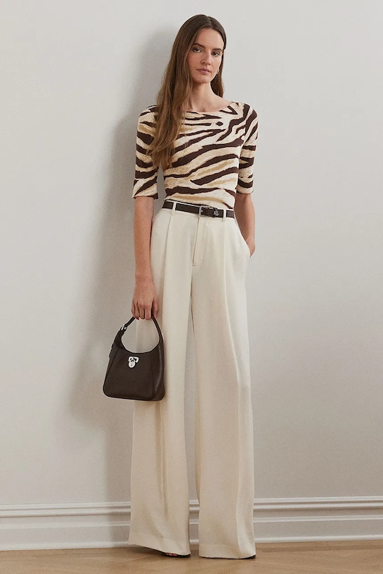 Oblačila Kratka majica Lauren Ralph Lauren 200971095 bež