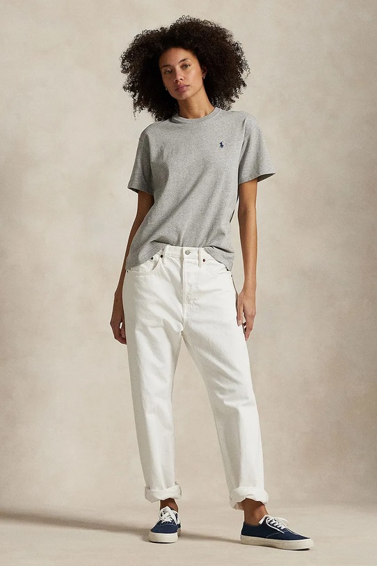 Oblečení Bavlněné tričko Polo Ralph Lauren 211967104 šedá