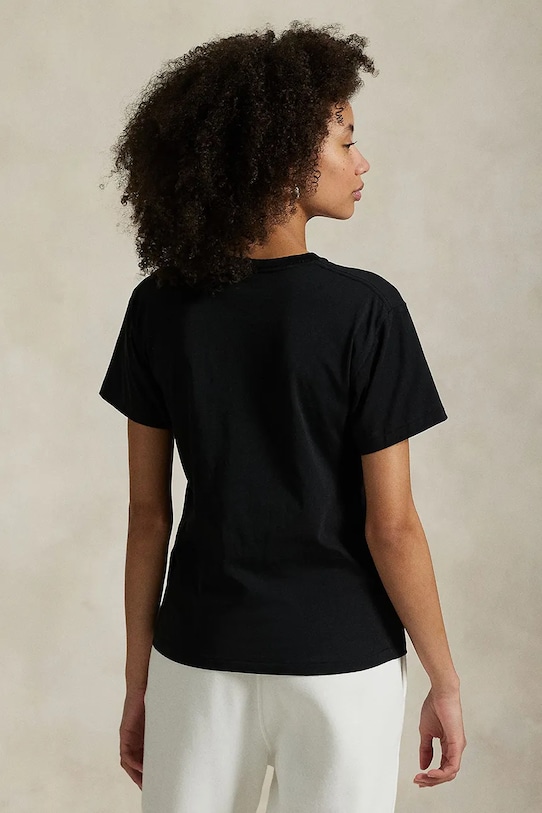 Polo Ralph Lauren pamut póló 211971709 fekete AW25