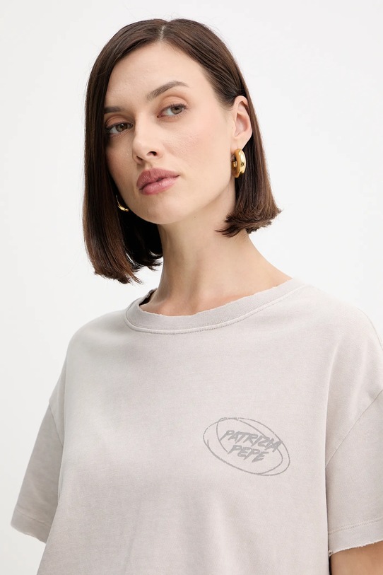 Patrizia Pepe tricou din bumbac bej 8M1714.J128