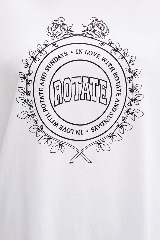 Rotate t-shirt bawełniany 114393400 biały