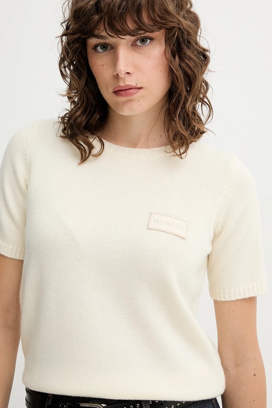 MUNTHE sweter wełniany PANTAS beżowy 252160425270