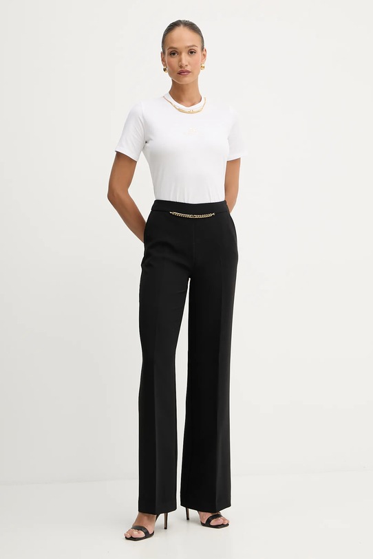 Βαμβακερό μπλουζάκι Elisabetta Franchi MA02856E2 λευκό AW25