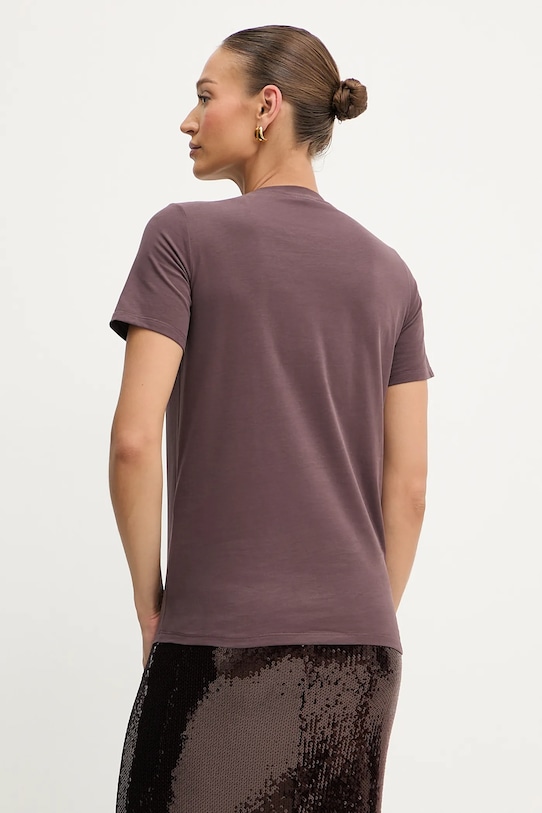 Îmbrăcăminte Elisabetta Franchi tricou din bumbac MA02856E2 burgundia