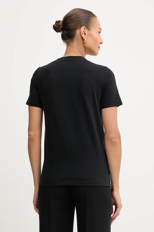 Îmbrăcăminte Elisabetta Franchi tricou din bumbac MA02856E2 negru