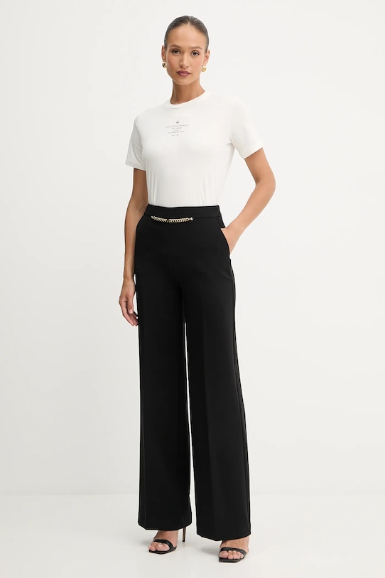 Elisabetta Franchi t-shirt bawełniany MA63D56E2 beżowy AW25