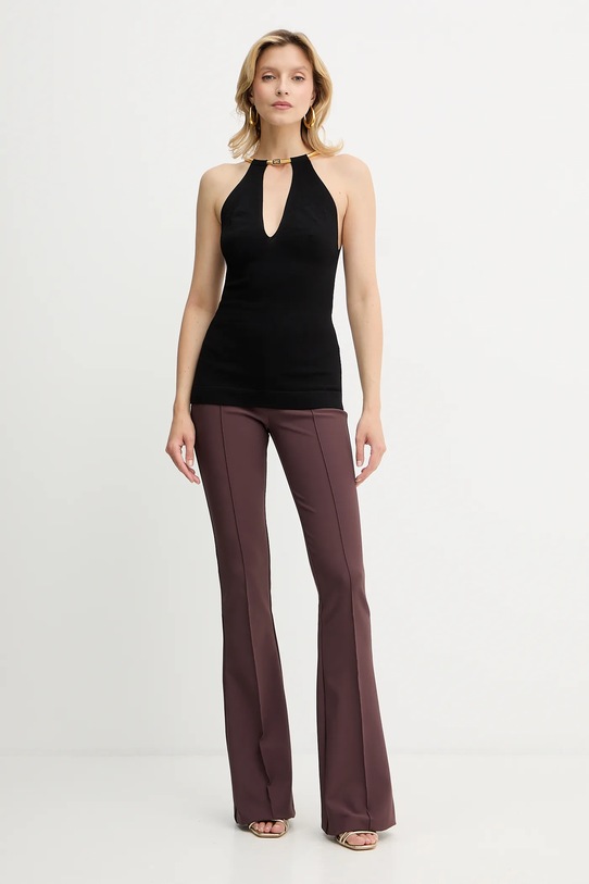 Elisabetta Franchi bluză TK55S56E2 negru AW25