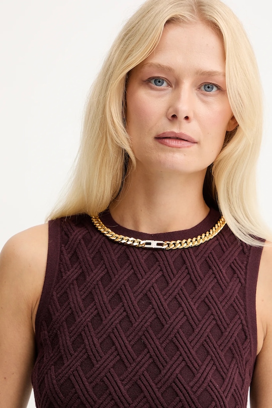 Elisabetta Franchi top burgundia TK60B56E2