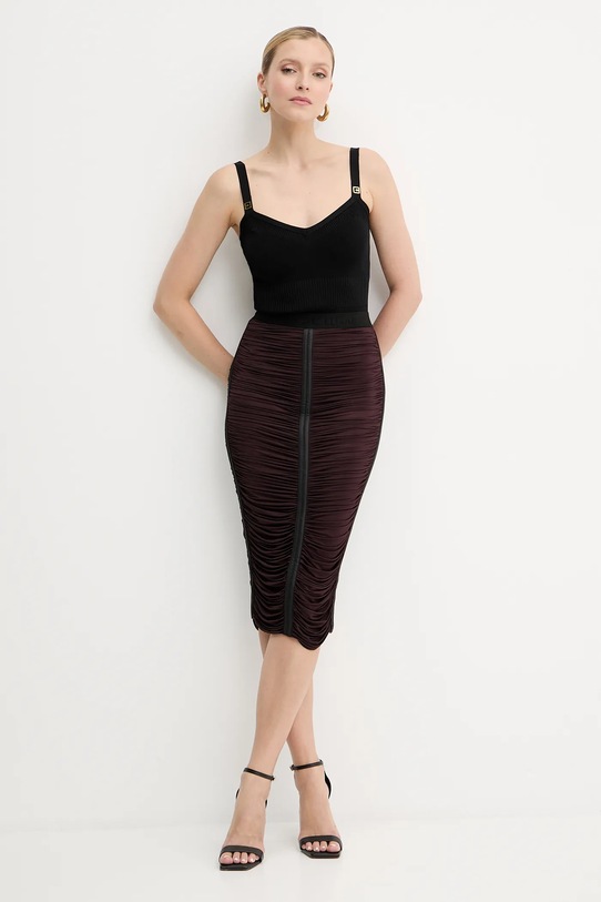Elisabetta Franchi top TK61S56E2 nero AW25