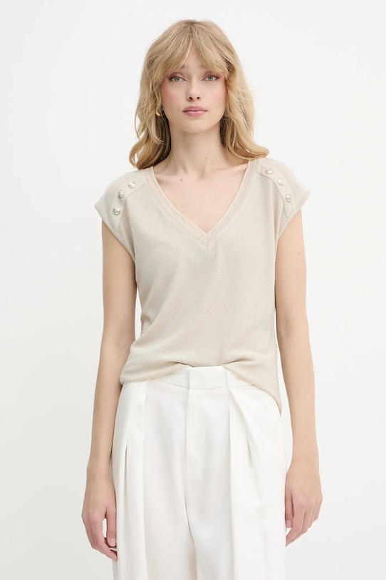 Tričko Morgan hladký béžová DILI