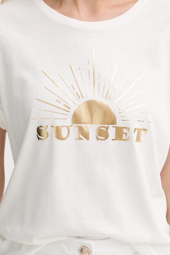 Morgan t-shirt biały DSUNSET