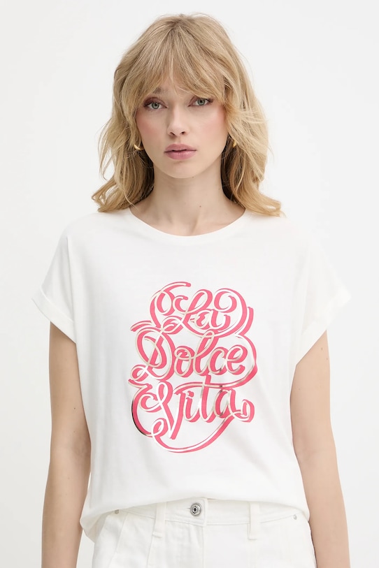 Morgan t-shirt nyomtatásos fehér DVITA