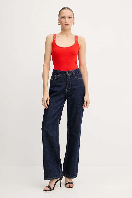 Morgan top DOUBI czerwony SS25