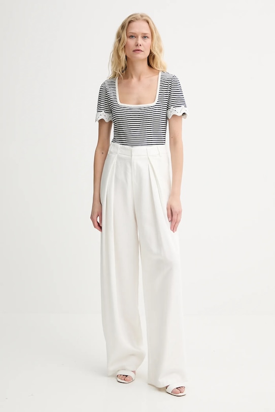 Morgan t-shirt DELSA granatowy SS25
