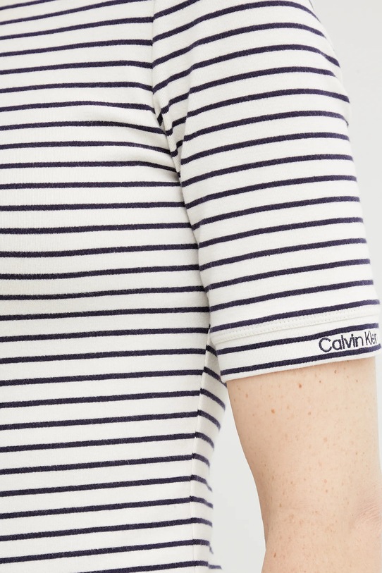 Μπλουζάκι Calvin Klein LV044B232G μπεζ