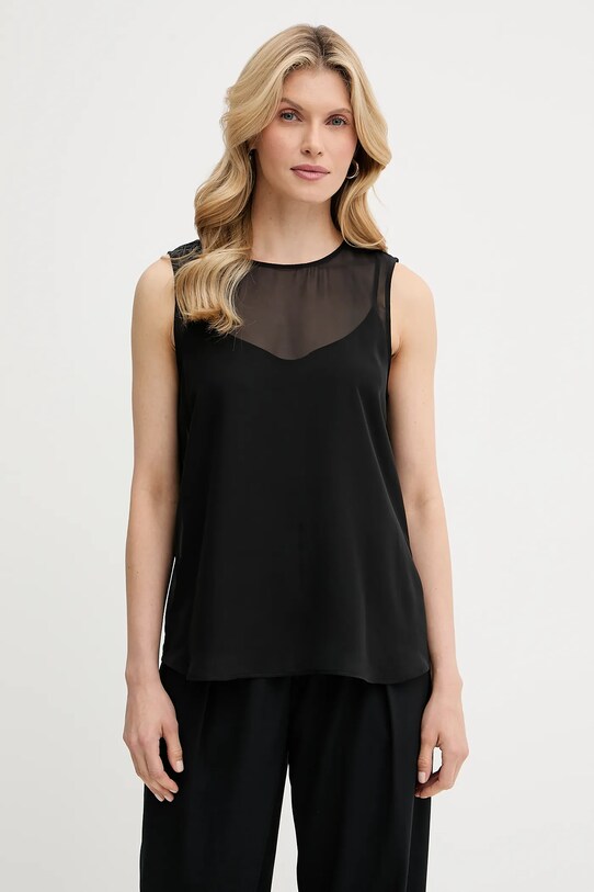 Calvin Klein top ujjatlan fekete LV044C178G