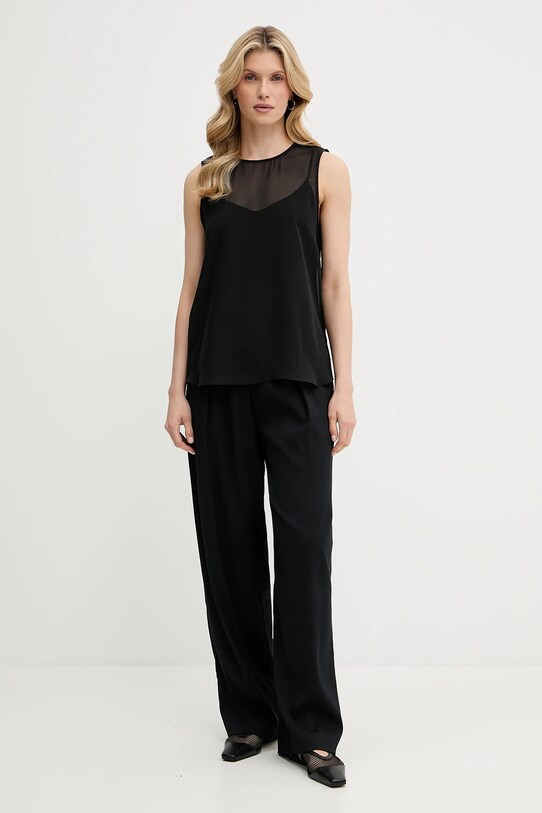 Calvin Klein top LV044C178G fekete AW25