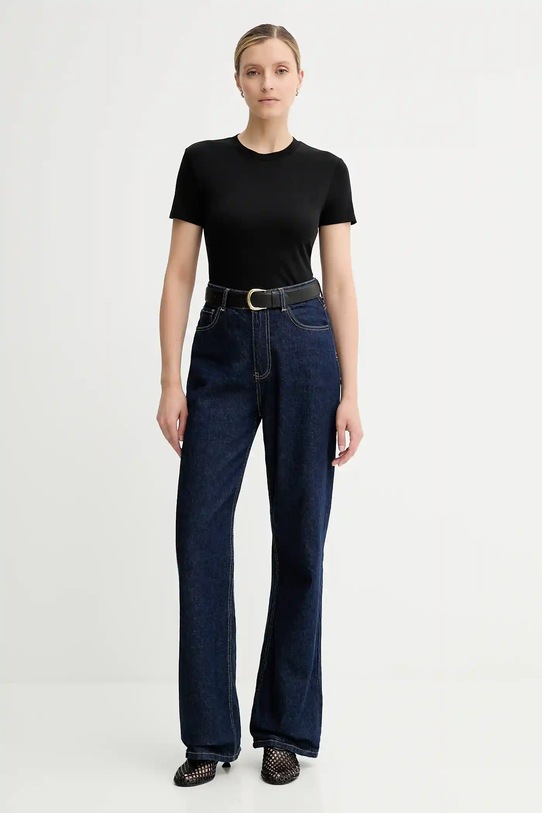 Бавовняна футболка Calvin Klein LV044C216G чорний AW25