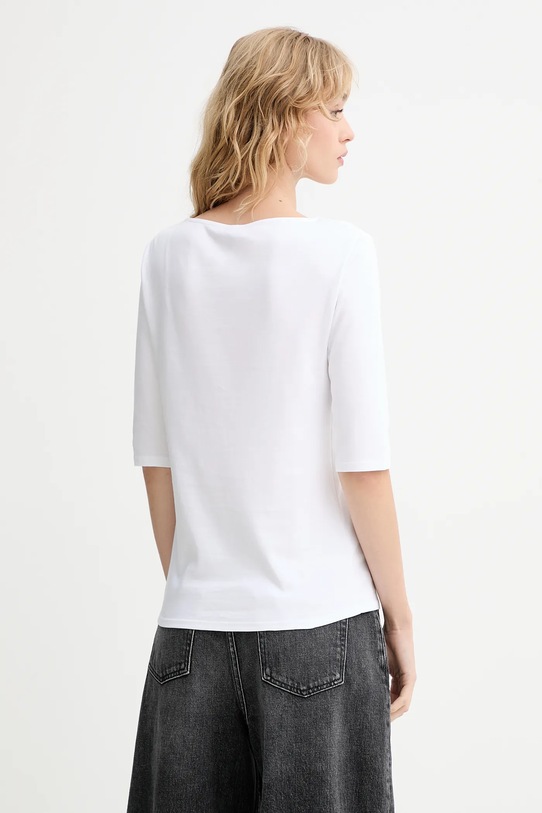Ρούχα Βαμβακερό μπλουζάκι Calvin Klein LV044C217G λευκό
