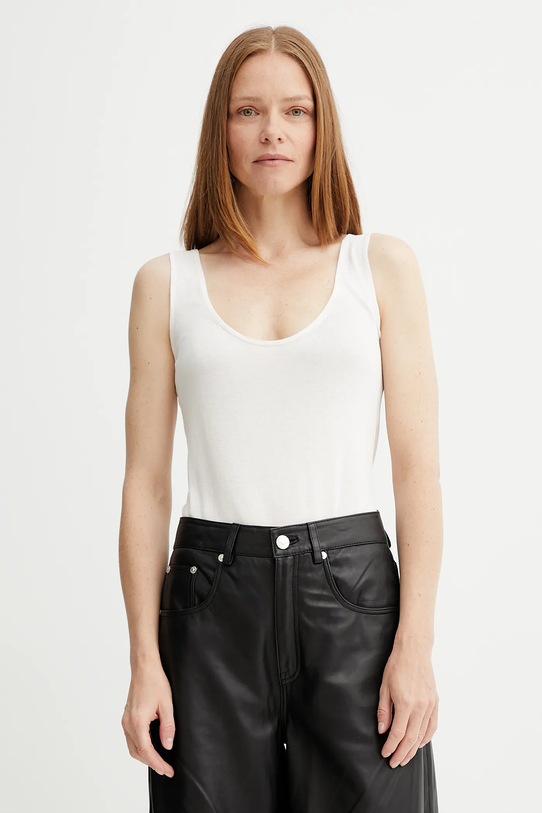 Calvin Klein top beżowy LV044C345G