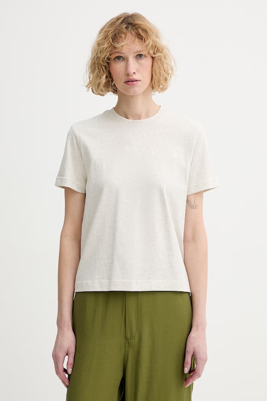 Calvin Klein tričko dámske bavlnené béžová LV044C905G