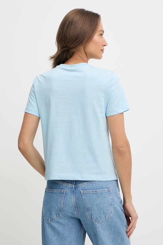 Bavlněné tričko Calvin Klein LV044C905G modrá AW25