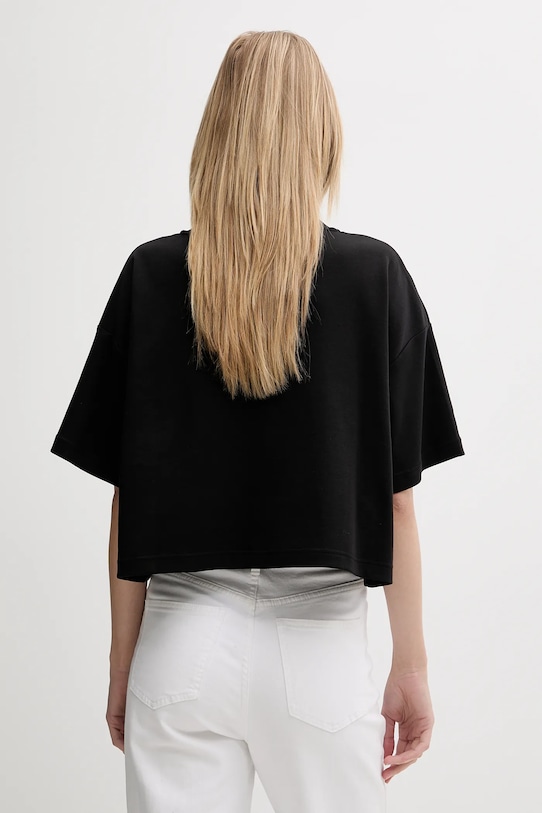 Βαμβακερό μπλουζάκι Calvin Klein LV044C903G μαύρο AW25