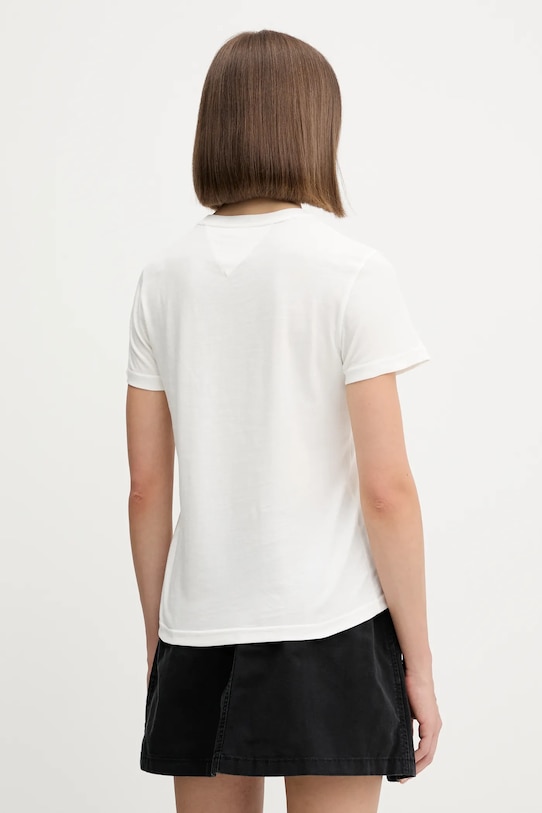 Odzież Tommy Jeans t-shirt bawełniany DW0DW20897 biały