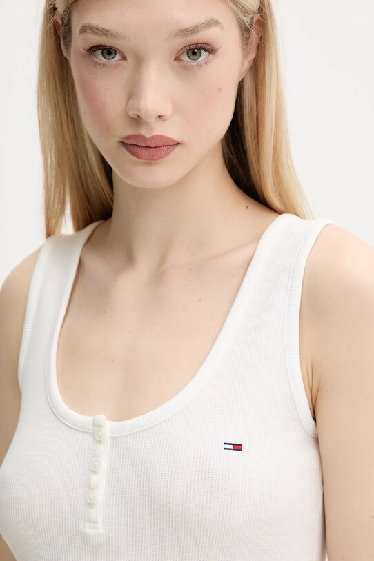 Tommy Jeans top alb DW0DW20898