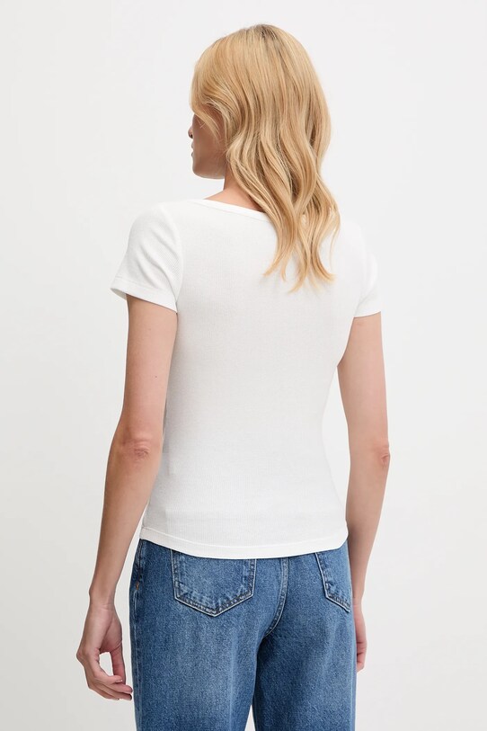 Tommy Jeans t-shirt DW0DW20902 fehér AW25