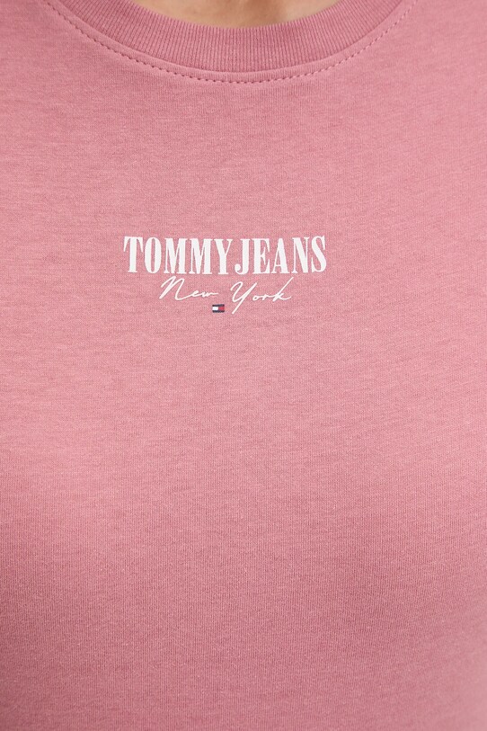 Tommy Jeans t-shirt DW0DW20913 rózsaszín