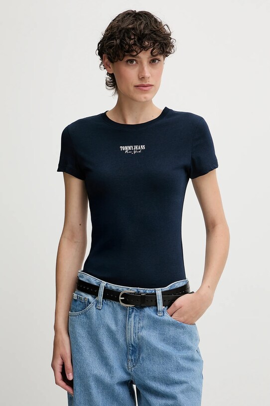 Футболка Tommy Jeans slim тёмно-синий DW0DW20913