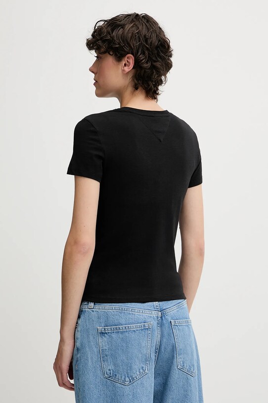 Tommy Jeans t-shirt DW0DW20913 fekete AW25