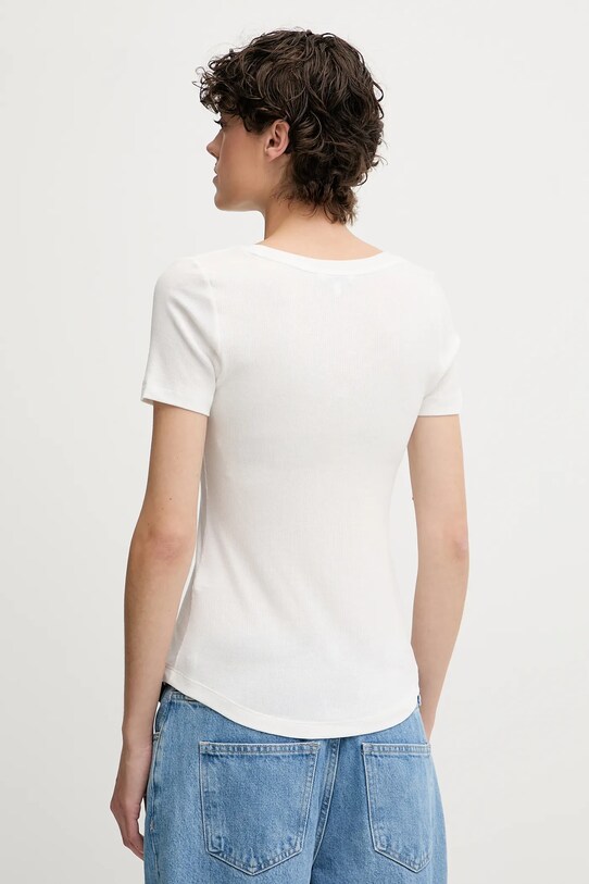 Tommy Jeans t-shirt DW0DW20916 fehér AW25