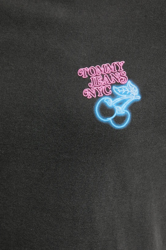 Βαμβακερό μπλουζάκι Tommy Jeans DW0DW21358 γκρί