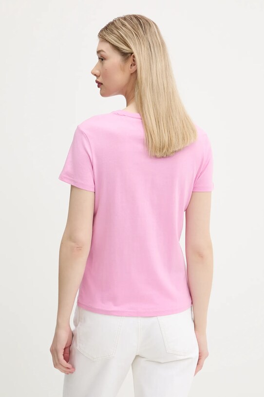 Odzież Tommy Jeans t-shirt DW0DW21404 różowy