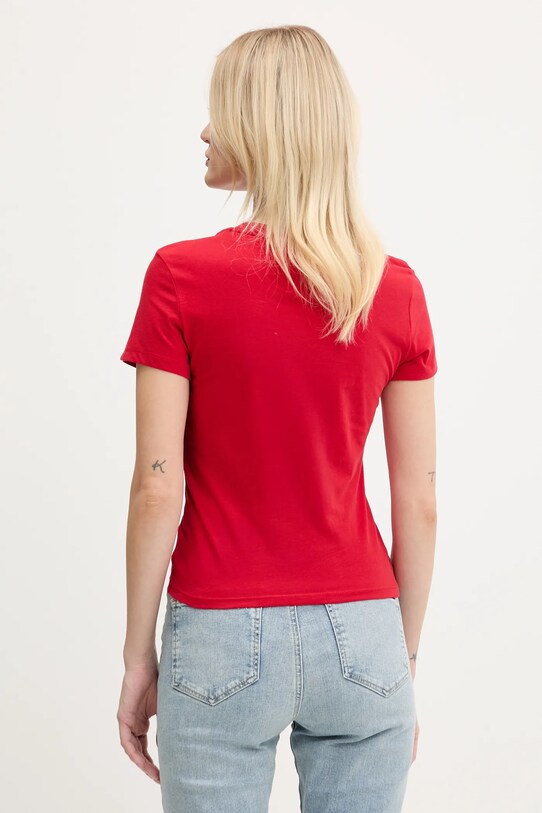 Îmbrăcăminte Tommy Jeans tricou din bumbac DW0DW21422 rosu