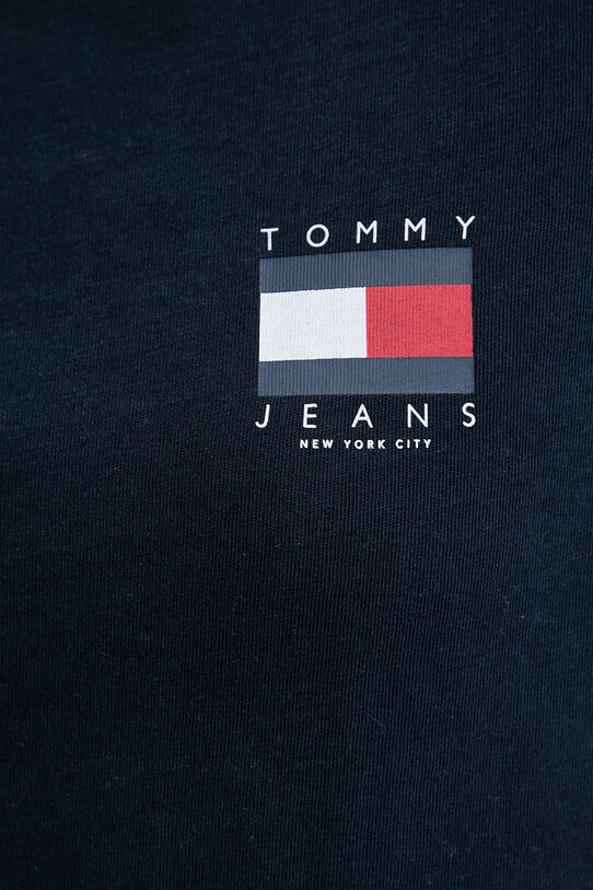 Хлопковая футболка Tommy Jeans тёмно-синий DW0DW21423