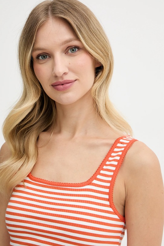 Tommy Hilfiger top pomarańczowy WW0WW45444