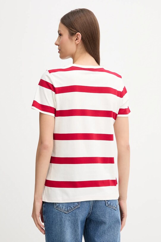 Памучна тениска Tommy Hilfiger WW0WW45746 бежов AW25