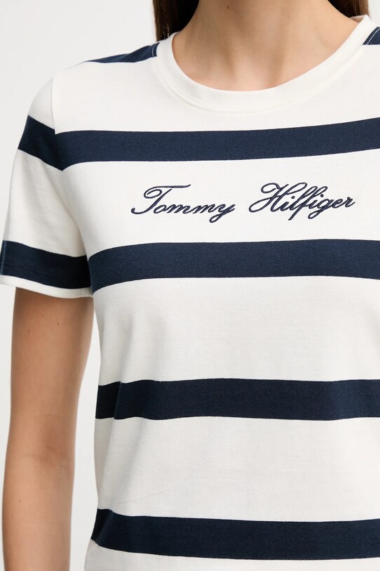 Дрехи Памучна тениска Tommy Hilfiger WW0WW45746 тъмносин