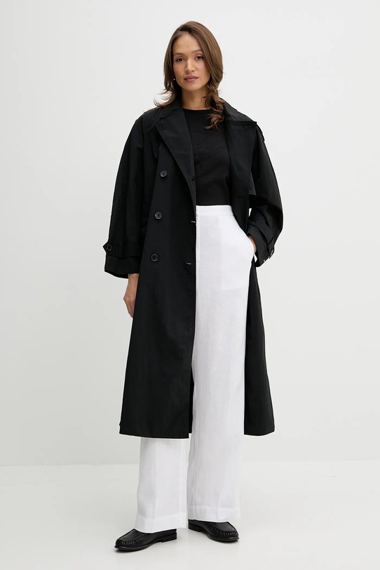 Bavlnené tričko Tommy Hilfiger WW0WW47157 čierna AW25