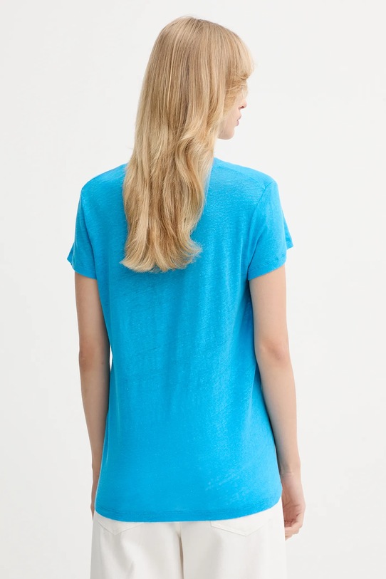 Oblečenie Ľanové tričko IRO WP19RODEO tyrkysová
