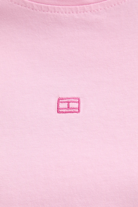Tommy Hilfiger pamut póló rózsaszín WW0WW45626